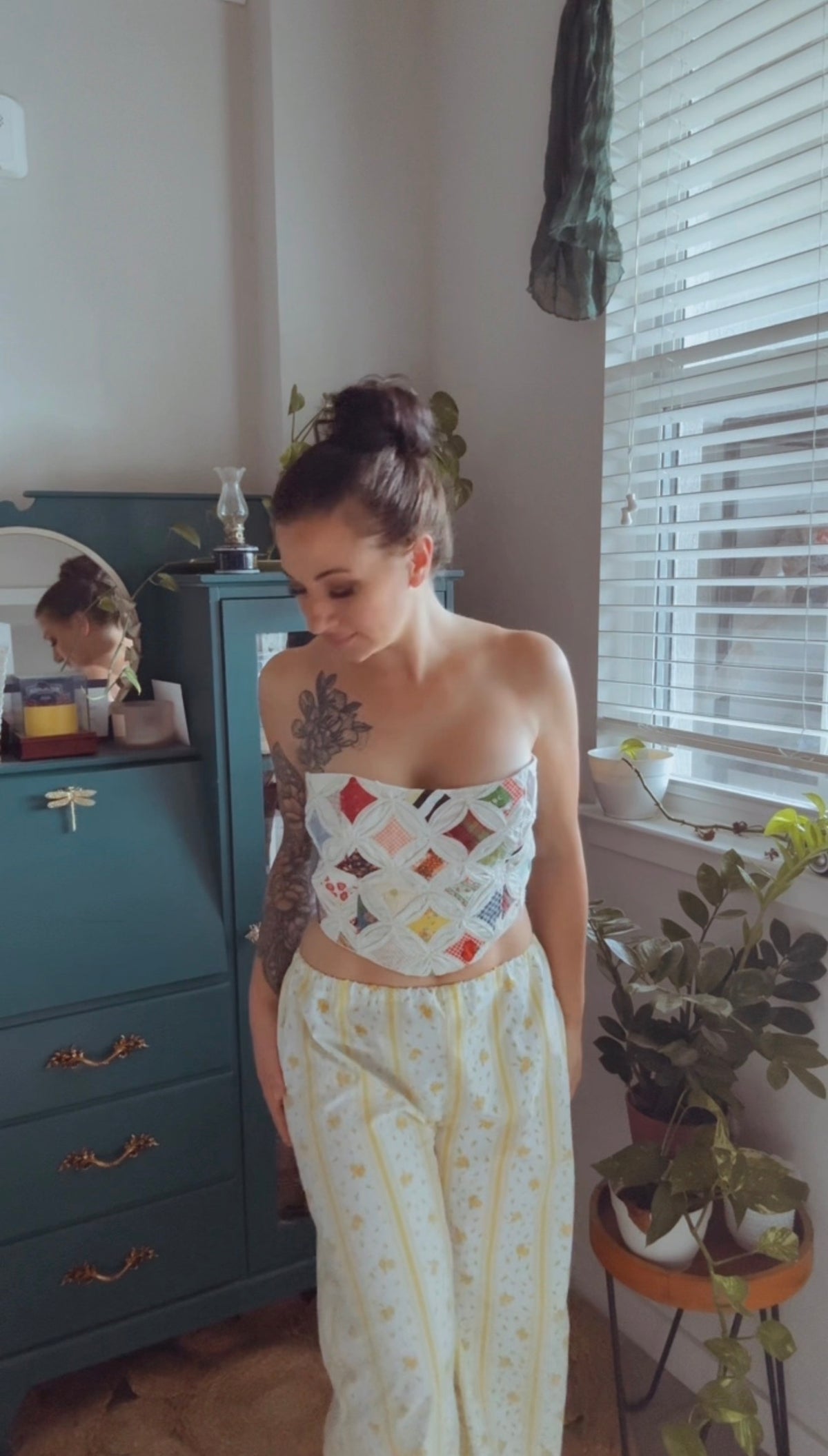 Vintage Floral Wide Leg Pants | One of One