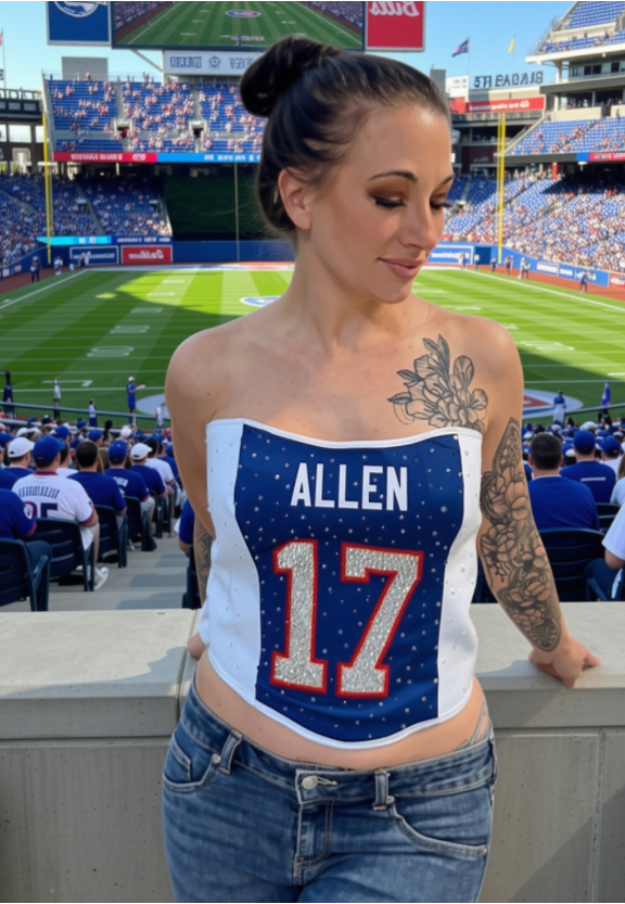 Upcycled #17 Jersey Corset | One of One