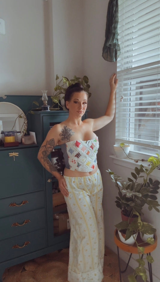 Vintage Floral Wide Leg Pants | One of One