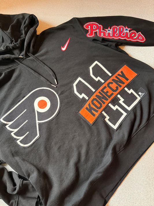 Upcycled Philly sports sweatshirt by OO by Abi