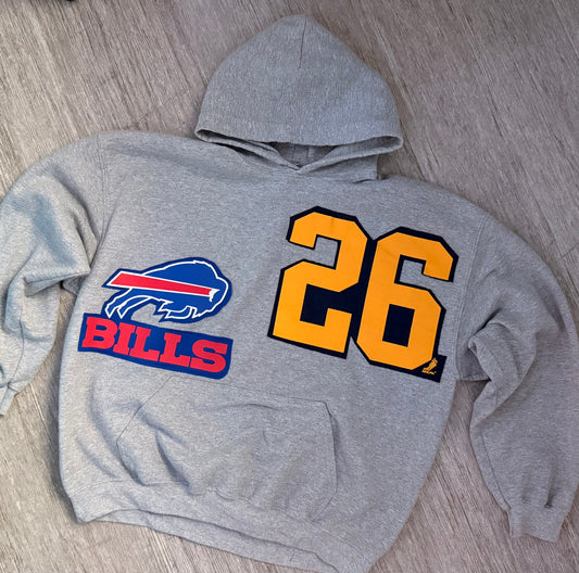 Upcycled Buffalo sports sweatshirt by OO by Abi